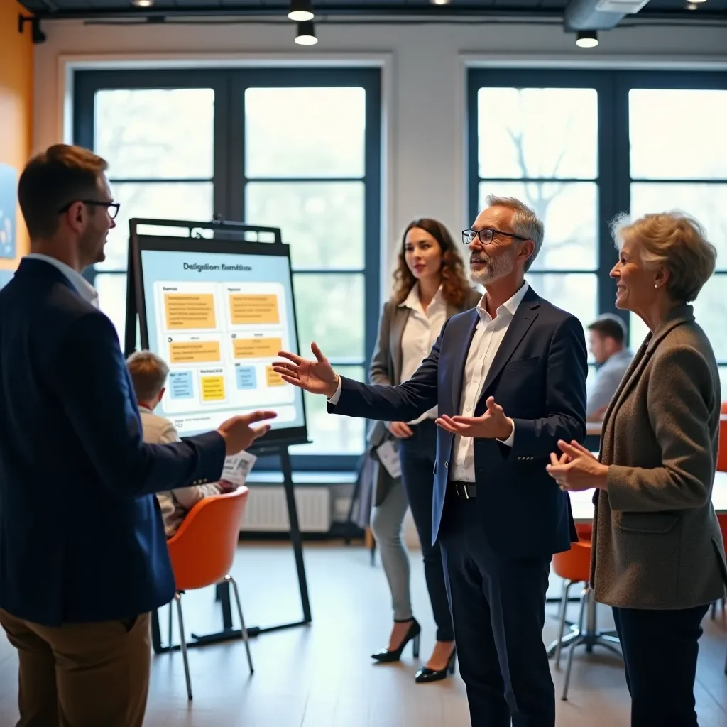 Professional team collaboration